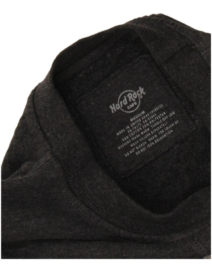 Hard Rock Cafe Mujer Rome Graphic Sudadera Jumper UK 40 Gris Medio