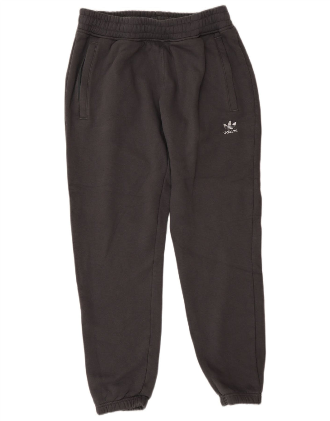 Adidas Hombre Pantalones De Chándal Joggers Gris Medio Algodón