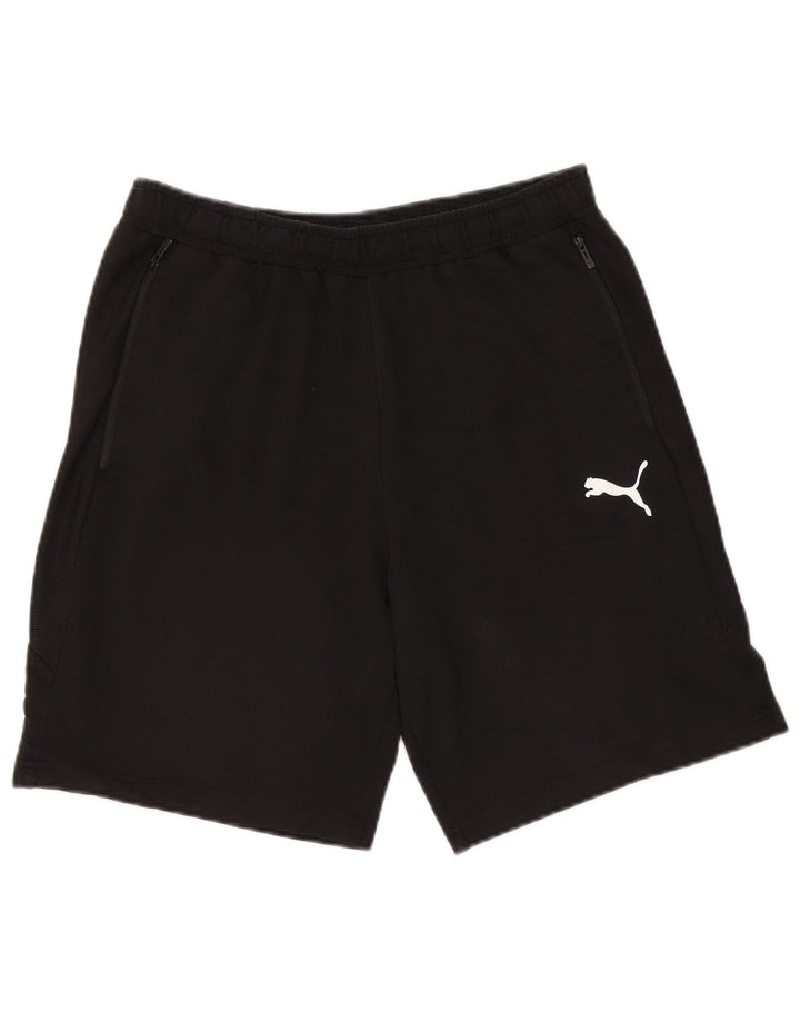 Puma - Pantalones cortos deportivos para hombre, talla grande, color negro