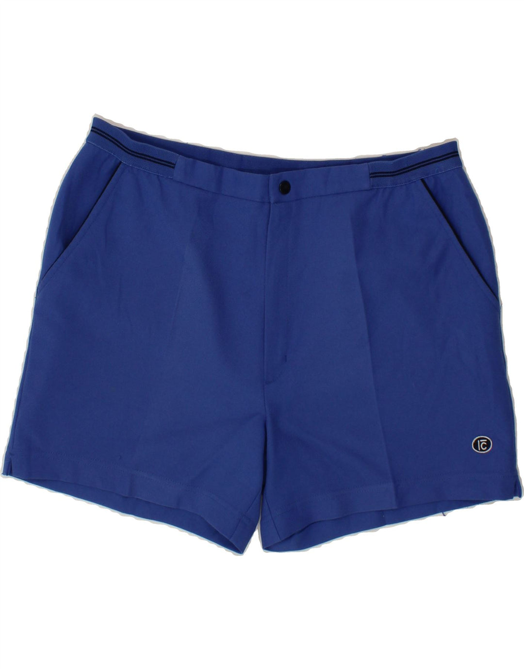 VINTAGE Womens Casual Shorts W34 Large Blue Cotton Vintage Vintage and Second-Hand Vintage from Messina Hembry 