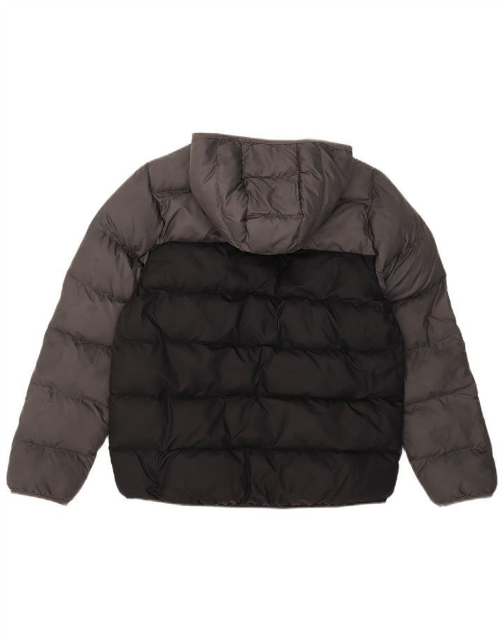Adidas Chaqueta acolchada con capucha para niños 13-14 años Gris Poliéster color block