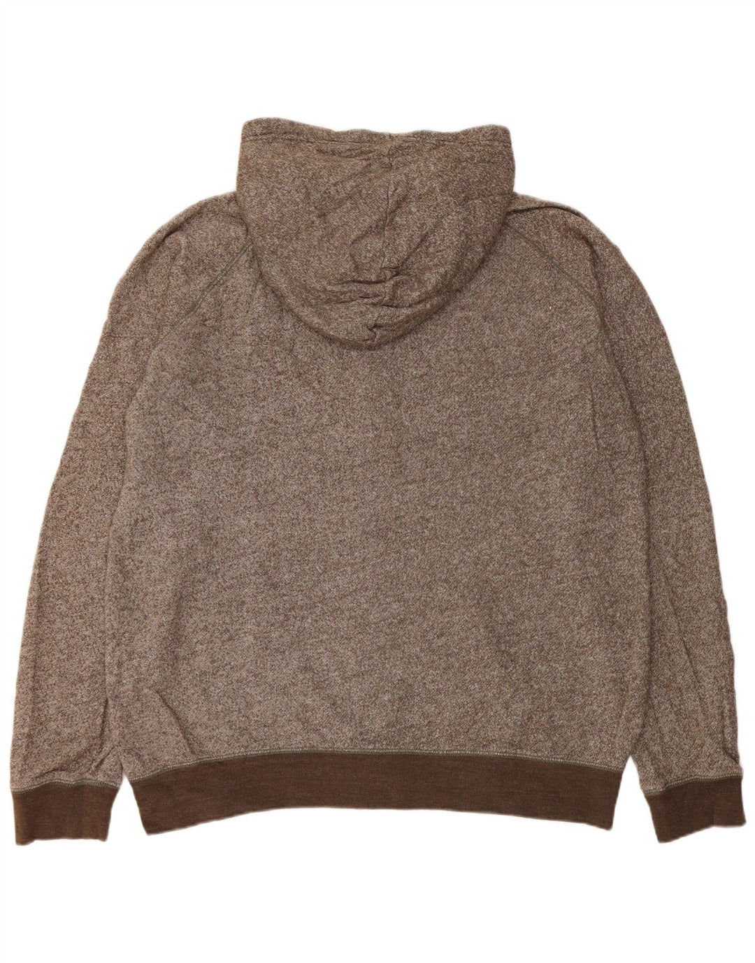 Gap Sudadera con capucha y cremallera para hombre XL Marrón moteado