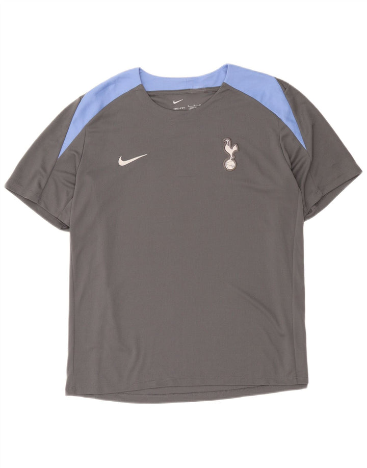 Camiseta Nike Dri Fit para hombre Top XL Gris Colorblock Poliéster