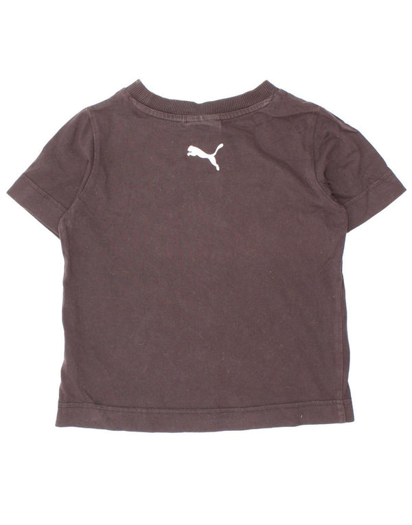 Puma Camiseta gráfica para niña 5-6 años Negro