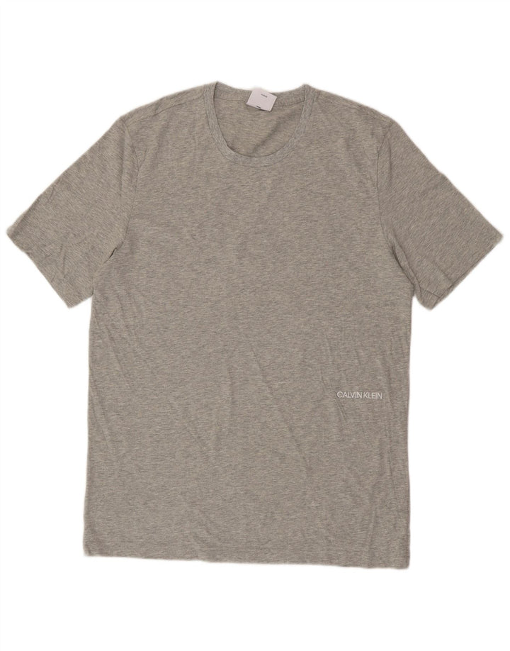 CALVIN KLEIN Camiseta para hombre Top Grande Gris Algodón