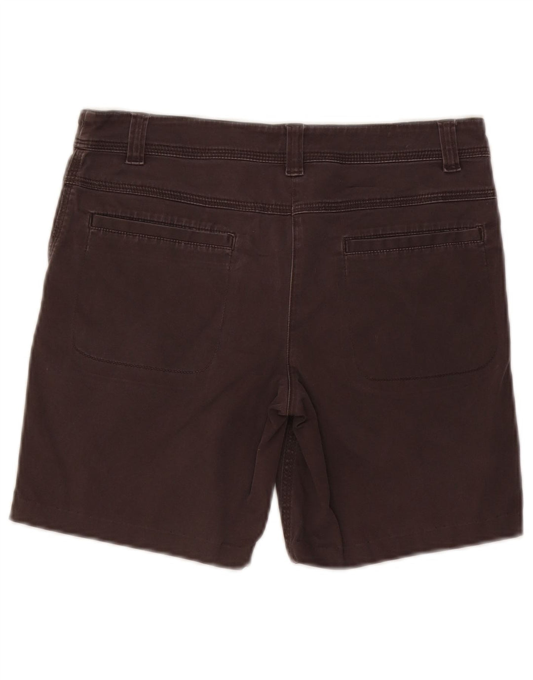 Vintage Mujer Chino Shorts W28 Algodón Gris Medio