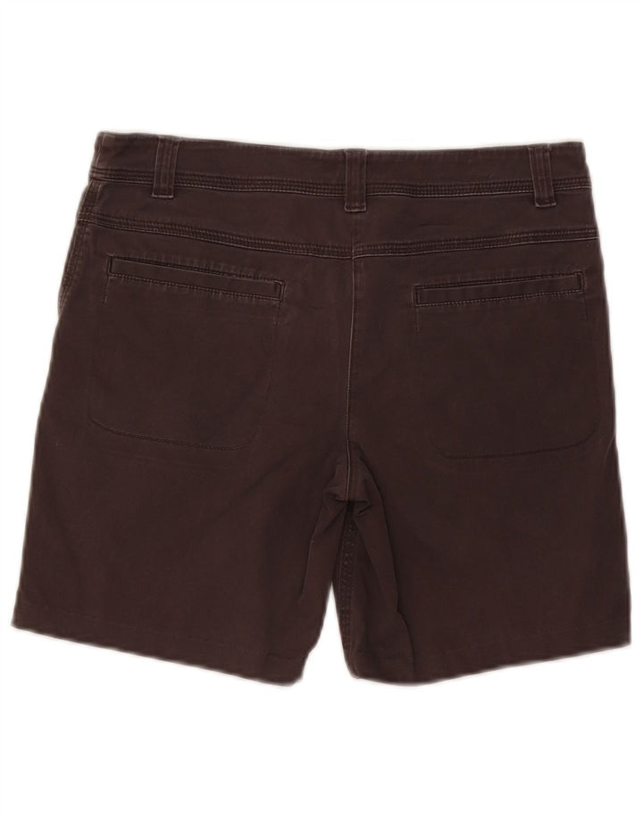 Vintage Mujer Chino Shorts W28 Algodón Gris Medio