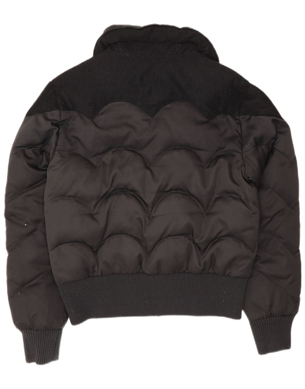 Levi's Chaqueta Bomber Acolchada Para Mujer UK 46 Grande Poliéster Negro