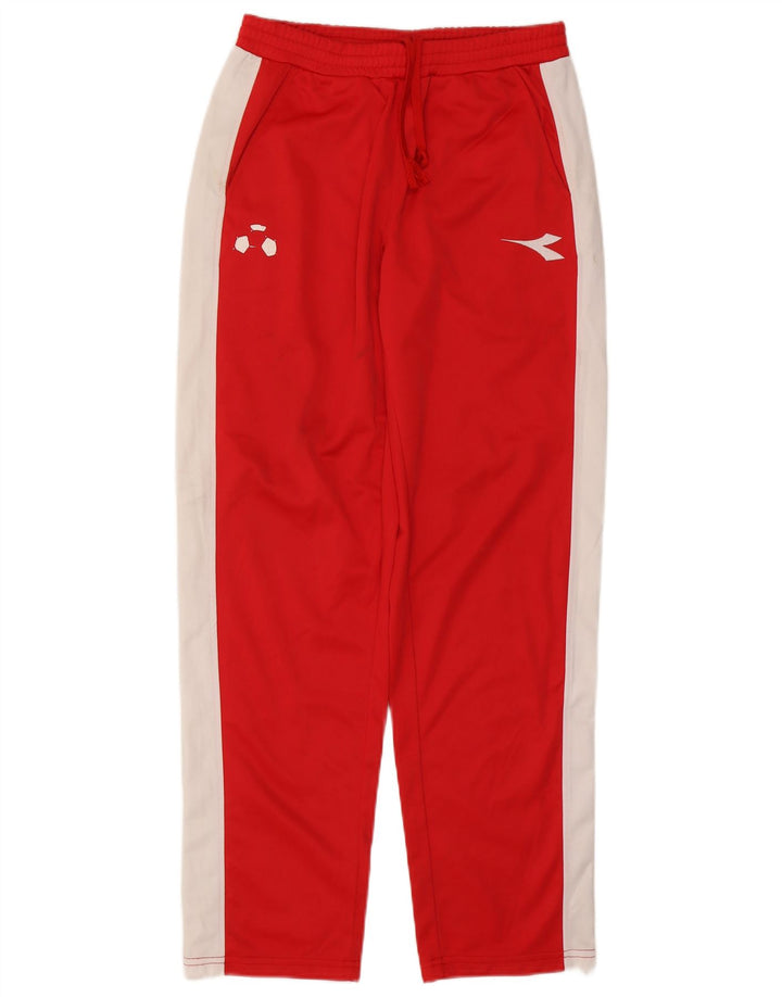 Diadora Pantalón De Chándal Hombre Rojo Medio Poliéster Color Block