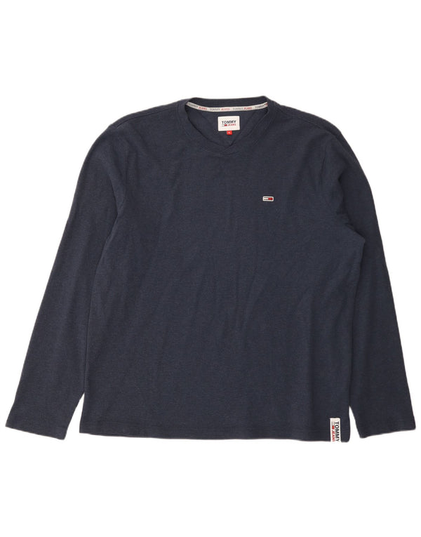Tommy Hilfiger Hombre Top Manga Larga XL Azul Marino Algodón