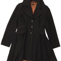 Topshop Abrigo Princesa para Mujer UK 40 Lana Negra Mediana