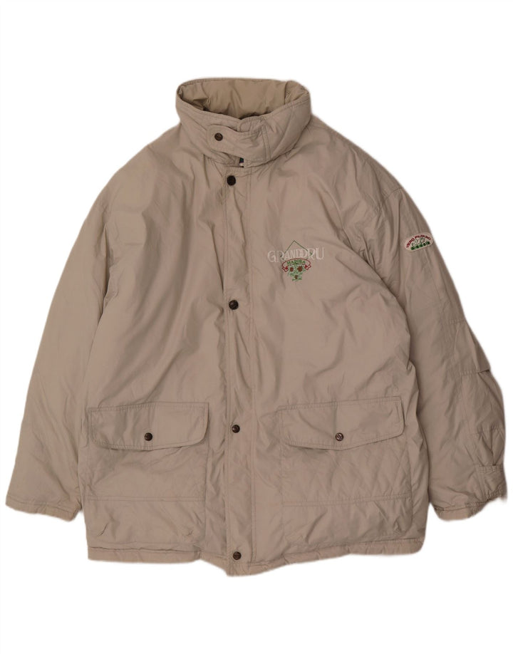 Diadora Chaqueta acolchada holgada para hombre ES 42 XL Gris Poliéster