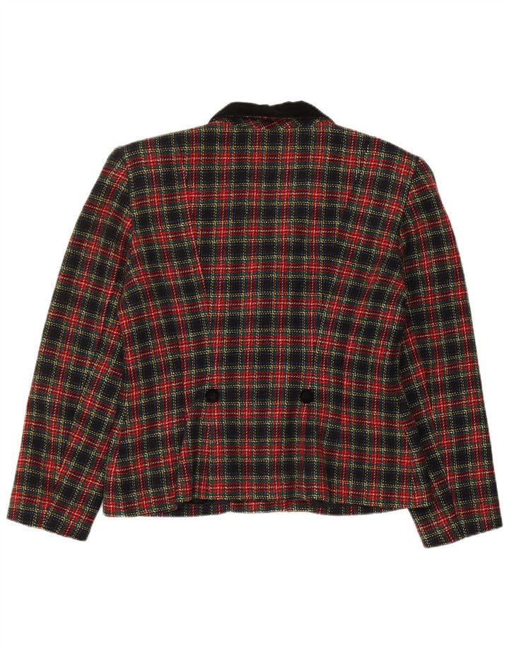 AUSTRALIAN L'ALPINA Chaqueta Blazer para Mujer IT 44 Mediana Cuadros Multicolores