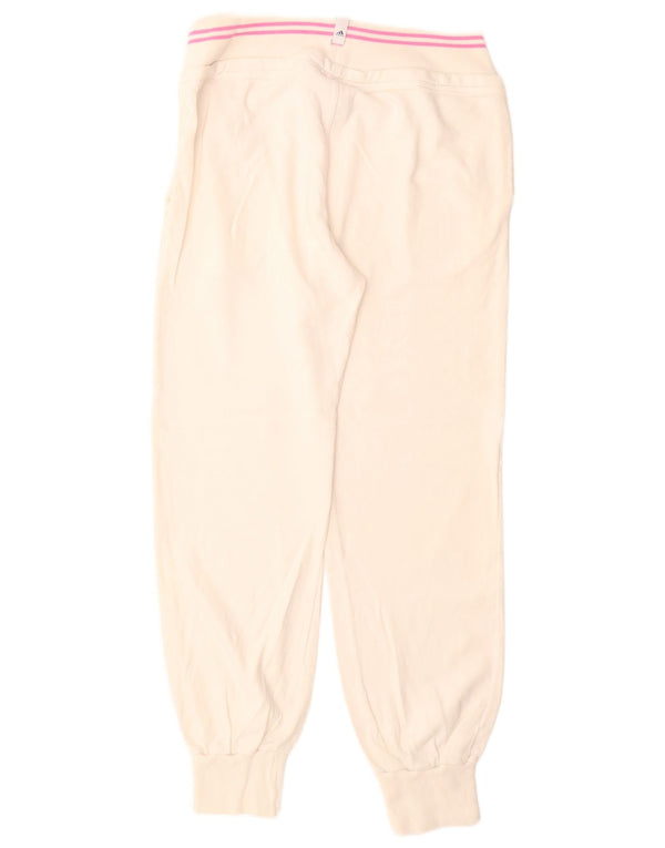 Adidas Pantalones de chándal para mujer Joggers UK 36/38 Small Off White Cotton
