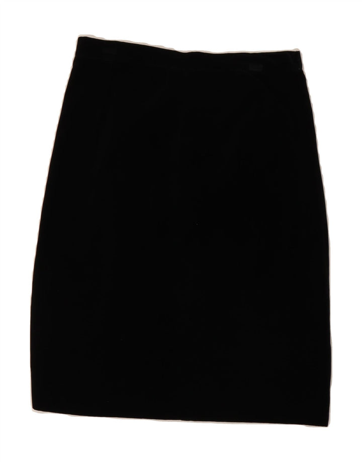 VINTAGE Womens Midi Skirt W30 Medium Black Vintage Vintage and Second-Hand Vintage from Messina Hembry 
