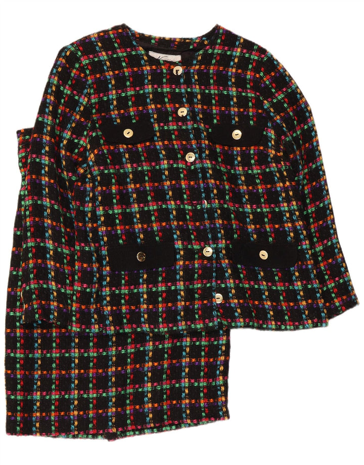 NADIA Conjunto de falda de 2 piezas para mujer UK 14 Medium W28 Cuadros multicolores