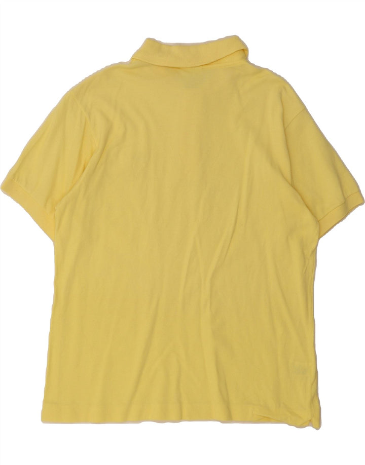 LACOSTE Mens Polo Shirt Size 4 Medium Yellow Cotton Vintage Lacoste and Second-Hand Lacoste from Messina Hembry 
