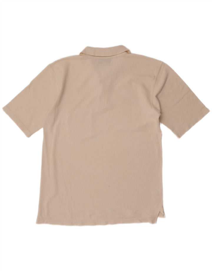 Polo Barbour Para Hombre Grande De Algodón Blanco Roto