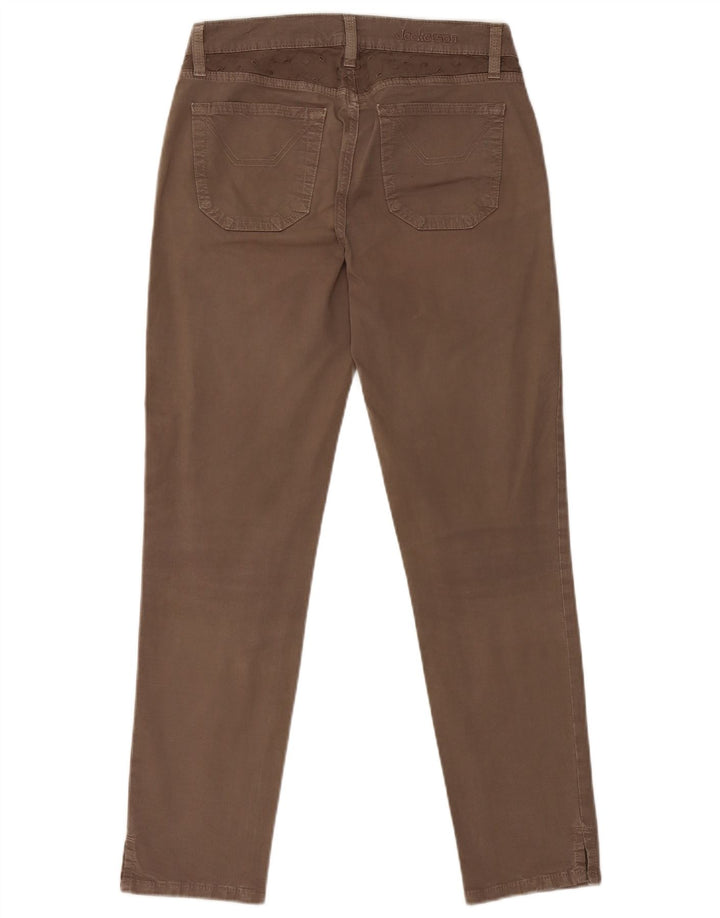 JECKERSON Pantalones informales ajustados para mujer W30 L27 Algodón marrón