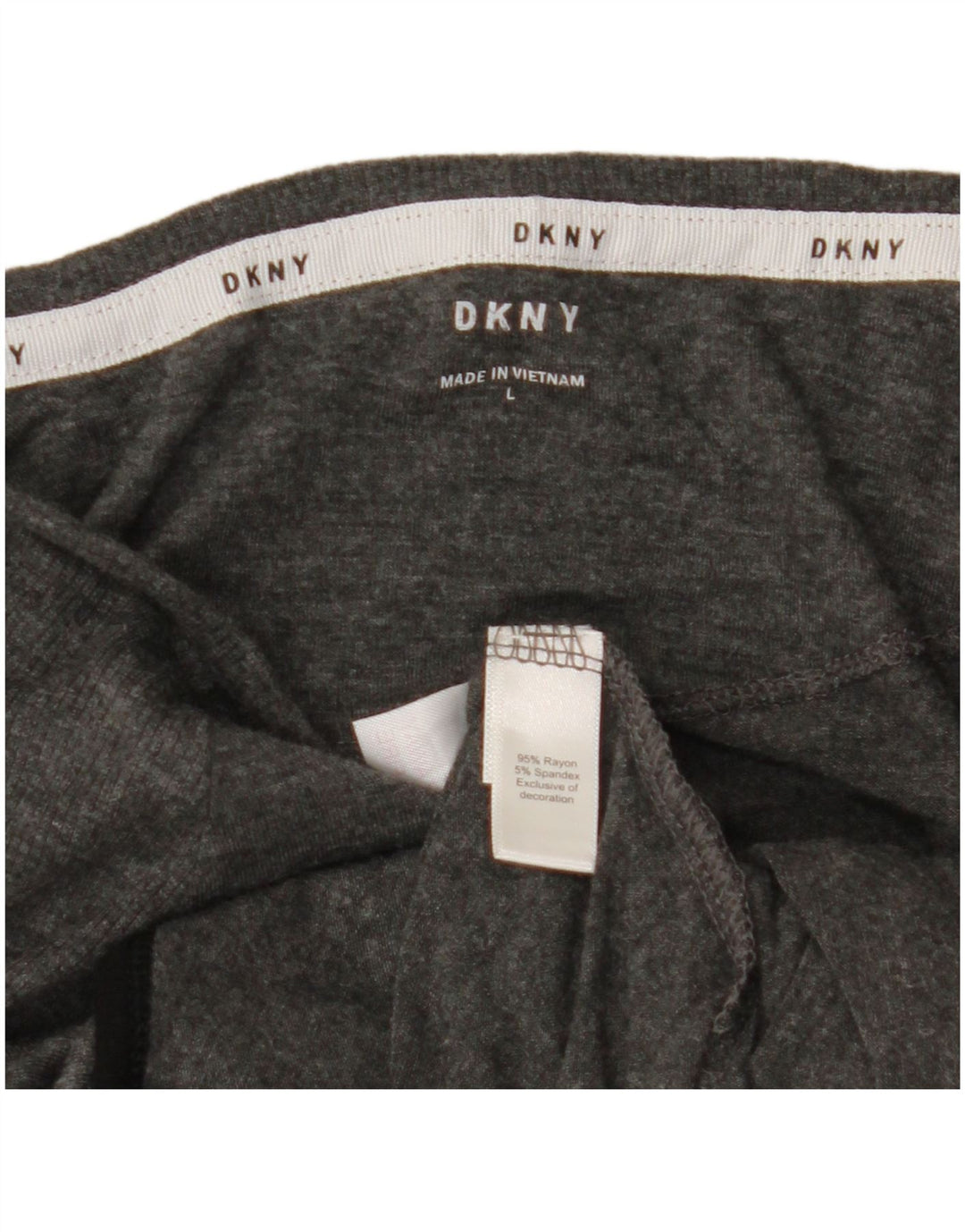 DKNY Top con hombros descubiertos para mujer, manga larga, UK 46, talla grande, rayón gris