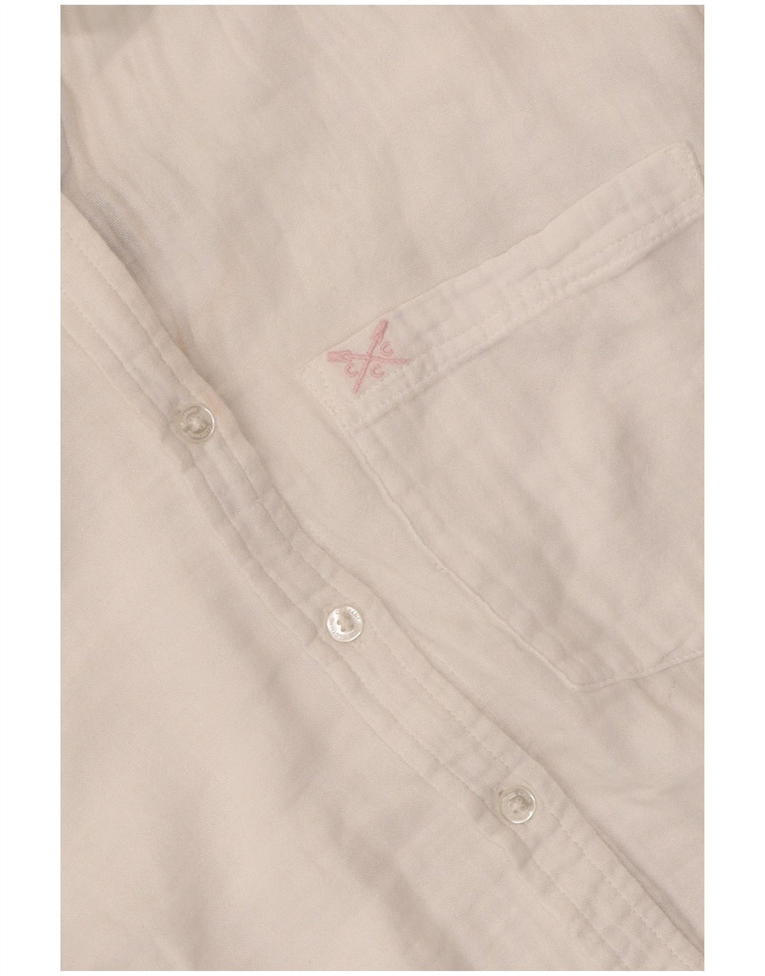 CREW CLOTHING Camisa de Mujer UK 40 Mediana Algodón Blanco