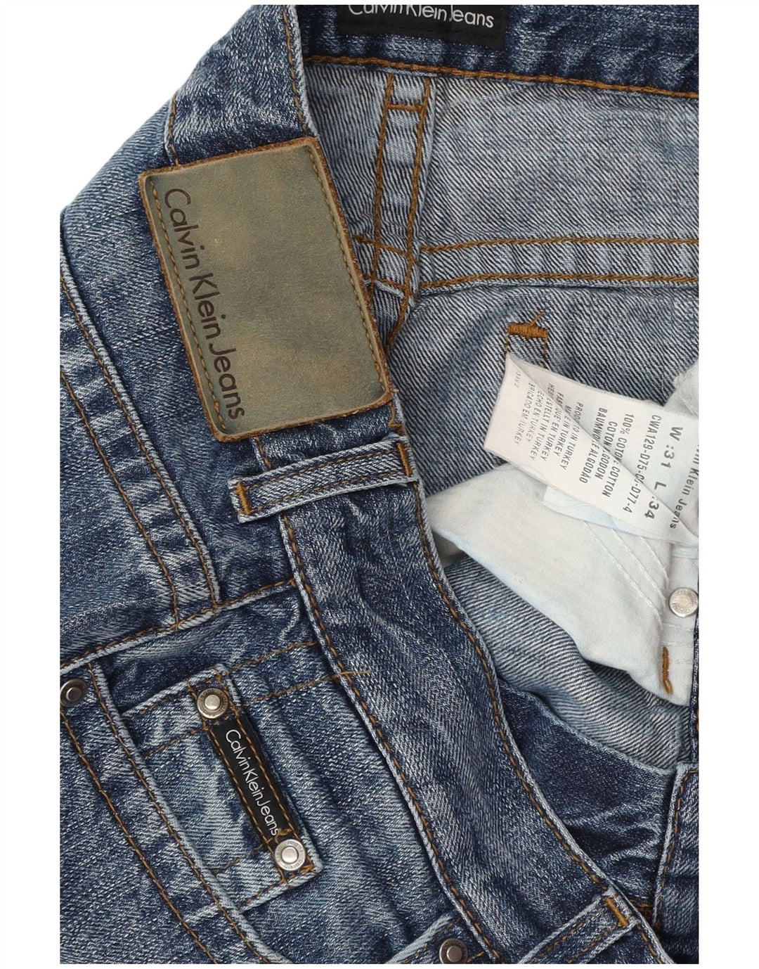 Calvin Klein Jeans Bootcut para Mujer W31 L30 Algodón Azul