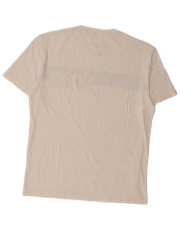 TOMMY HILFIGER Camiseta gráfica para hombre Top Small White Colourblock