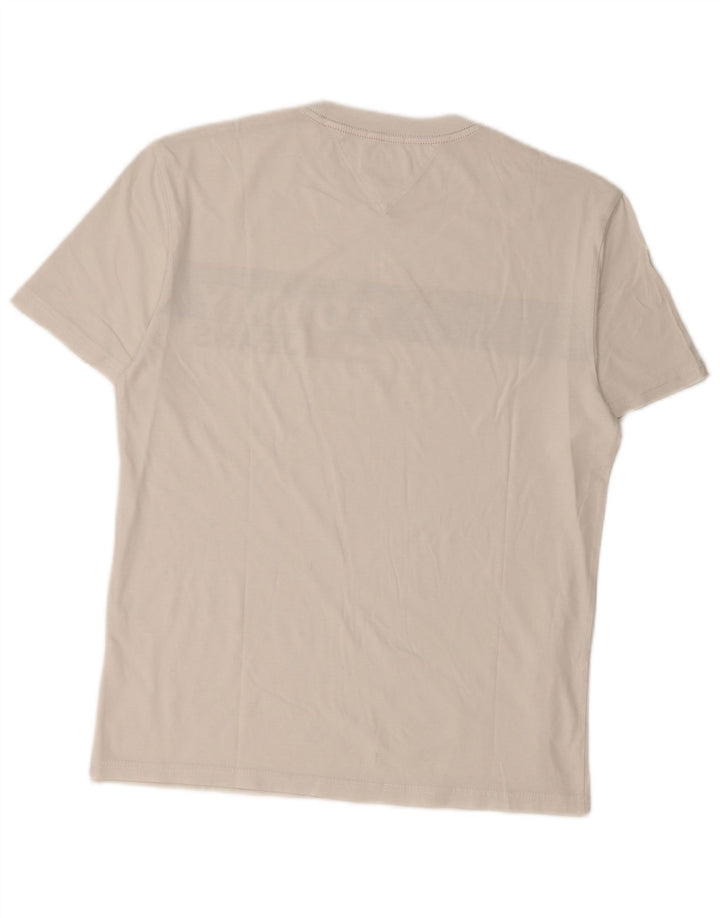 TOMMY HILFIGER Camiseta gráfica para hombre Top Small White Colourblock