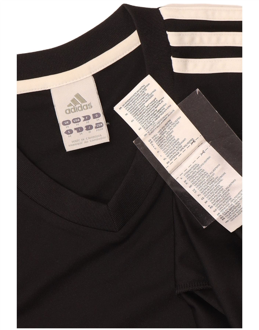 Adidas Mens Climalite Camiseta Top Medio Negro Poliéster