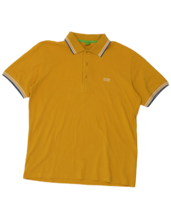 Polo Hugo Boss Hombre XL Algodón Amarillo