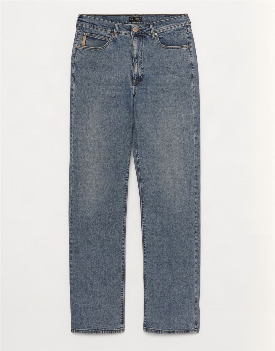 Vaqueros Armani Hombre Rectos W32 L32 Algodón Azul