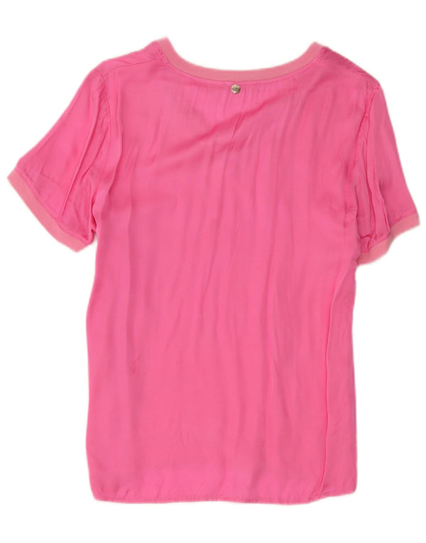 Blusa Liu Jo para mujer Top UK 10 Small Pink Cotton