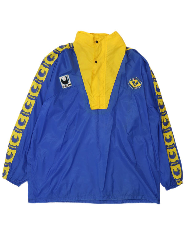 Uhlsport Hellas Verona FC 1993 Chaqueta impermeable con capucha para hombre UK 42 XL Azul