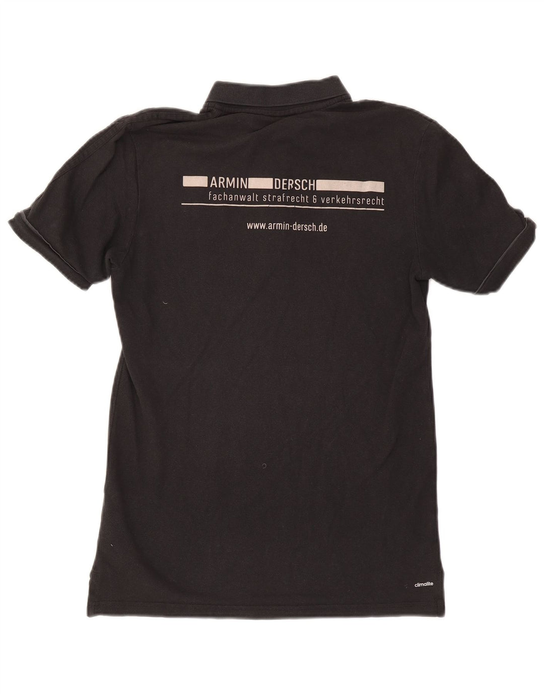 Adidas Polo gráfico para hombre de algodón negro mediano