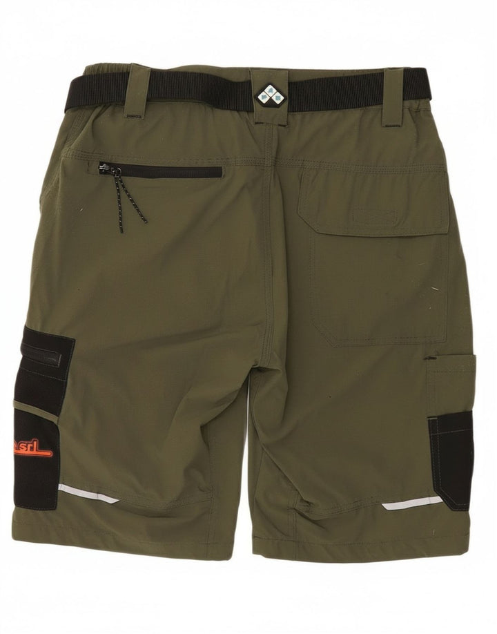 Pantalones cortos cargo gráficos vintage para hombre grandes W34 color caqui