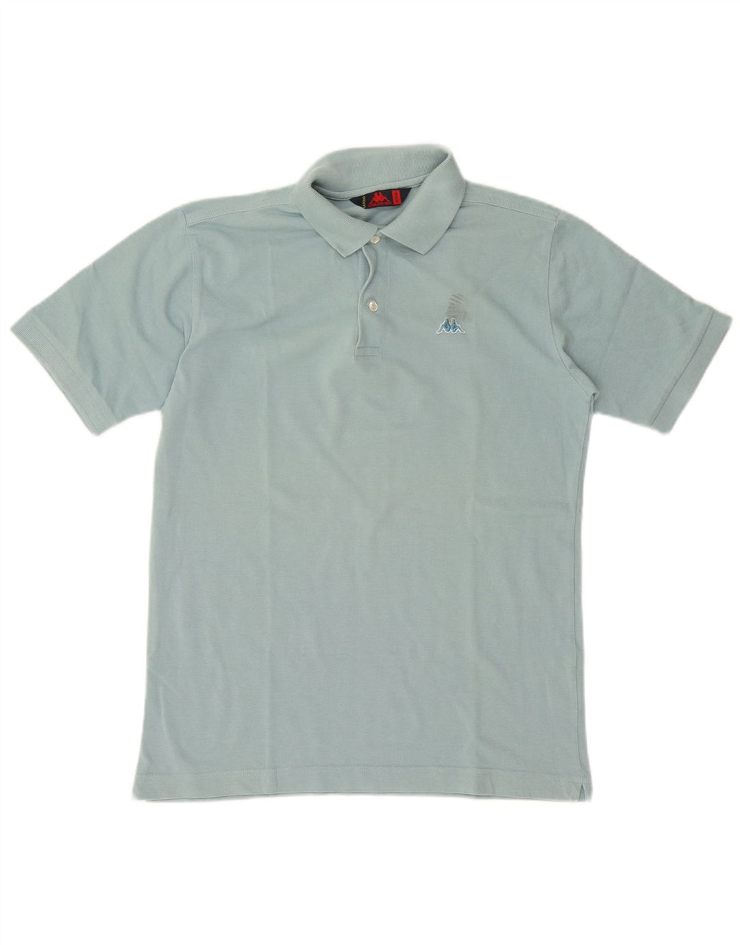 Polo Kappa Hombre Algodón Azul Medio