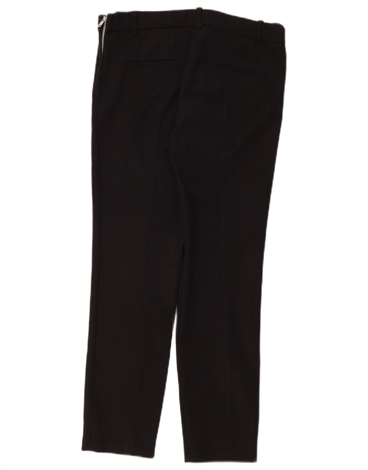Zara Mujer Pantalones Casuales Slim Small W27 L26 Negro