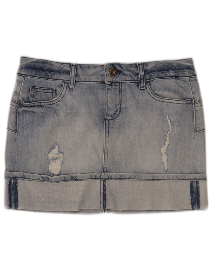 Minifalda Vaquera Desgastada Mujer Liu Jo W28 Algodón Azul Medio