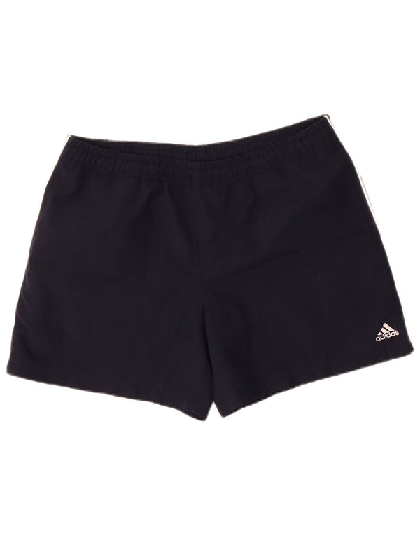 Adidas Pantalones cortos deportivos para mujer UK 8 Small Azul marino Poliéster