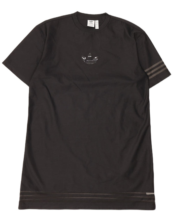 Adidas Vestido tipo camiseta extragrande para mujer EU 34 XS Negro Poliéster