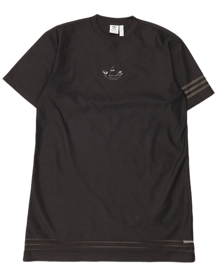 Adidas Vestido tipo camiseta extragrande para mujer EU 34 XS Negro Poliéster