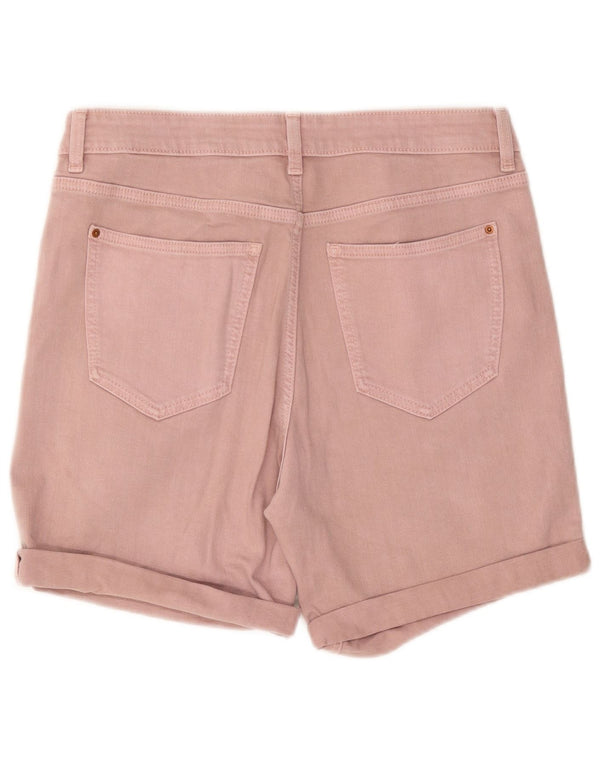 Marks & Spencer Pantalones cortos vaqueros Boyfriend para mujer UK 12 Medium W32 Rosa