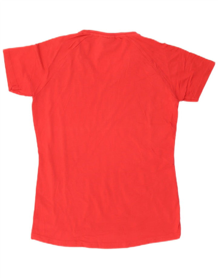 Ellesse Camiseta gráfica para mujer Top UK 44 Grande Algodón rojo