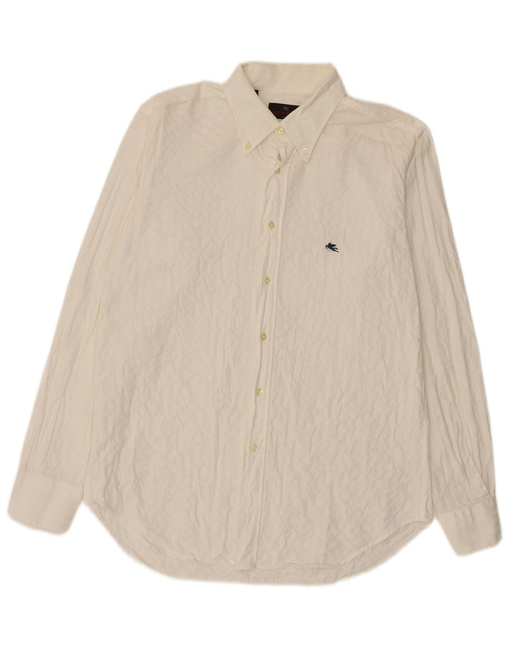 ETRO Mens Shirt Size 42 Large White Cotton