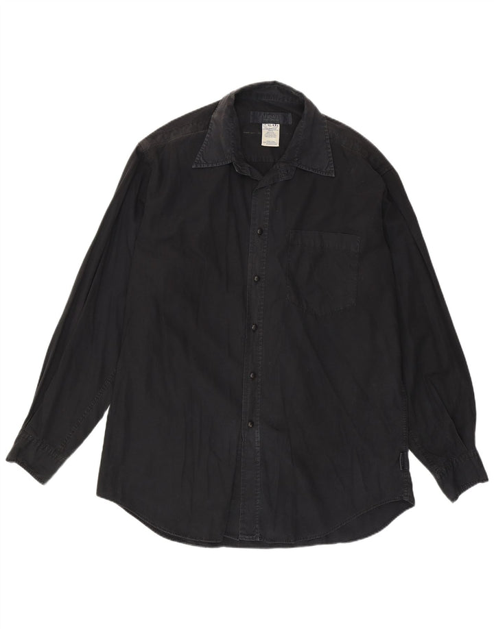 Versace Camisa Hombre XL Algodón Negro