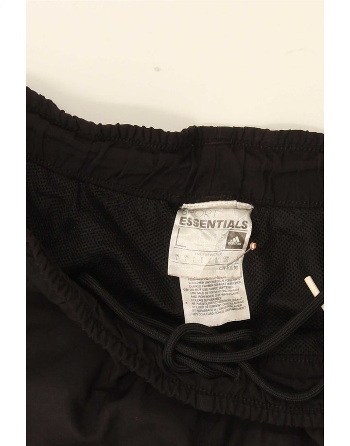 Adidas Hombre Climalite Chándal Pantalones Joggers Grande Negro Poliéster