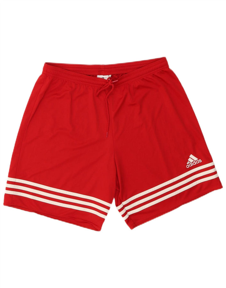 Adidas Mens Climalite Sport Shorts Grande Rojo Poliéster