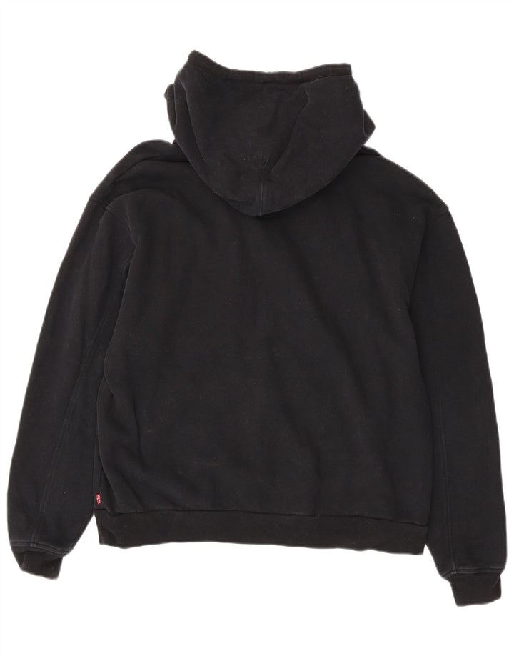 Levi's Hombre Sudadera Con Capucha Gráfica Jersey Pequeño De Algodón Negro