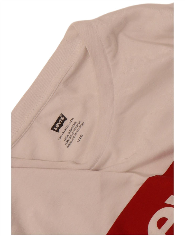 Levi's - Camiseta gráfica para hombre, talla grande, color blanco