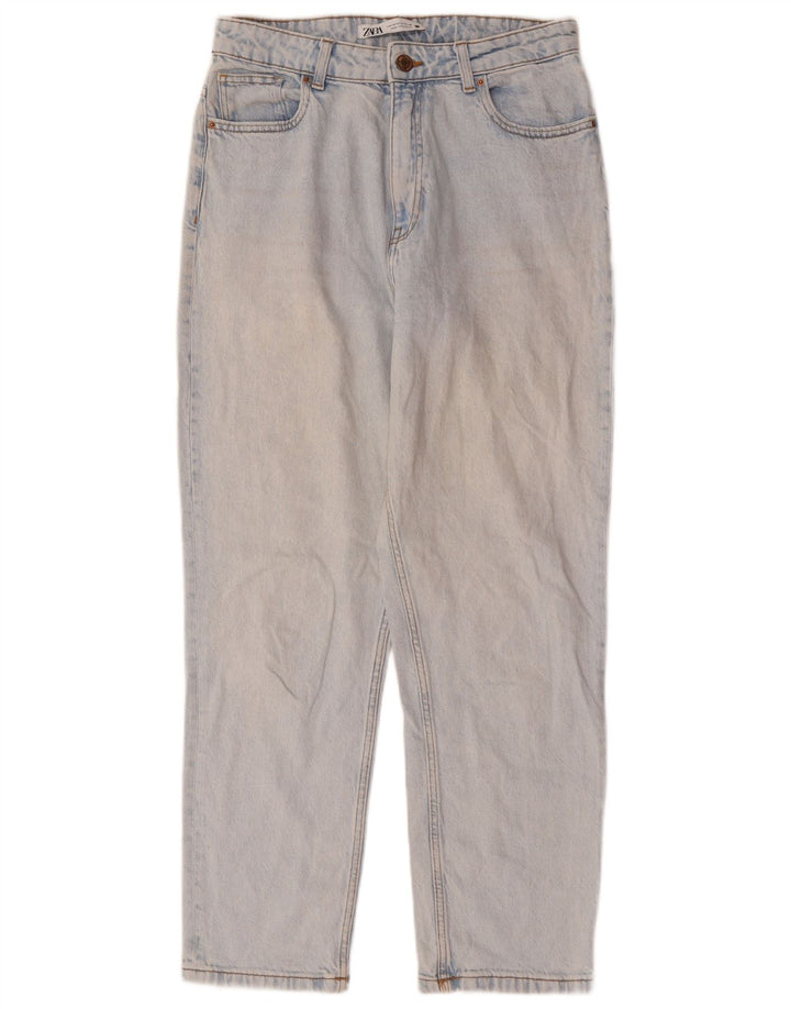 Zara Vaqueros Cónicos Para Mujer EU 40 Medium W30 L28 Azul